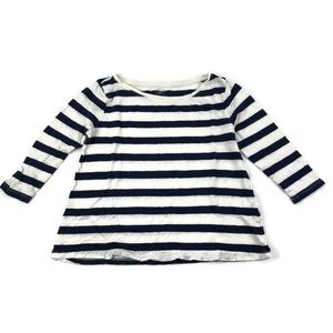 Gap Womens Shirt, Blue White Striped Small